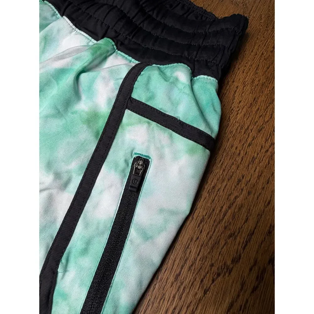 Lululemon Green Tie Dye Shorts Size 8